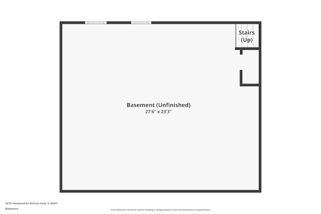 22751 Redwood Dr, Richton Park, IL 60471 - room layout