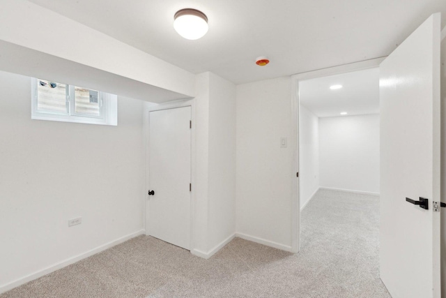 6709 W Menominee Pkwy, Palos Heights, IL 60463 - basement with light colored carpet and baseboards