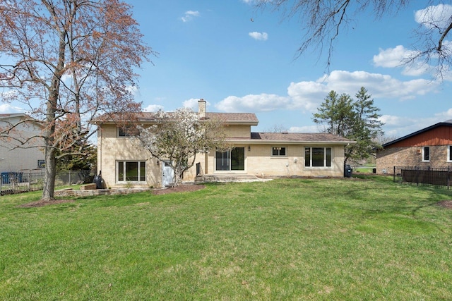 6709 W Menominee Pkwy, Palos Heights, IL 60463 - rear view of property with a chimney