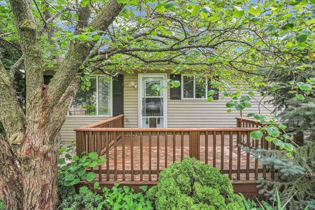 3112 Valerie Dr, Champaign, IL 61822 - view of wooden deck