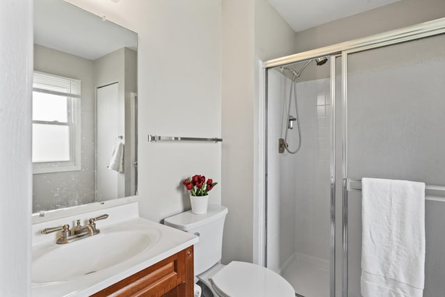 413 Caren Dr, Buffalo Grove, IL 60089 - full bath featuring toilet, a shower stall, and vanity