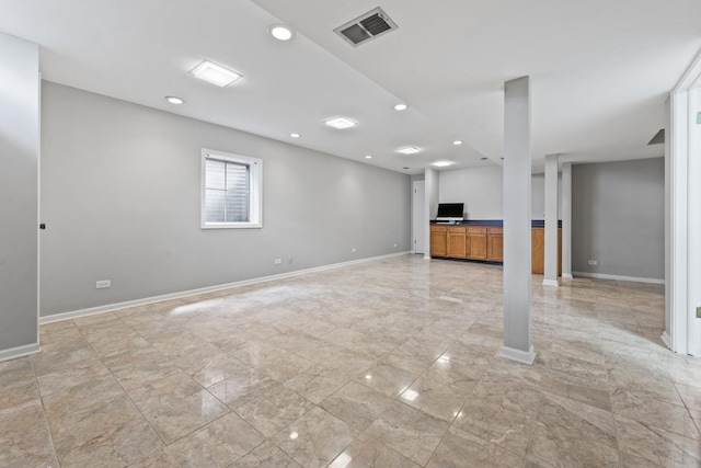 413 Caren Dr, Buffalo Grove, IL 60089 - basement featuring baseboards and recessed lighting