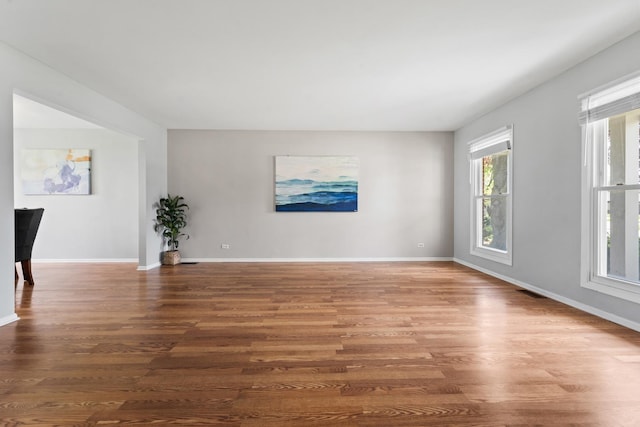 413 Caren Dr, Buffalo Grove, IL 60089 - unfurnished room featuring wood finished floors and baseboards