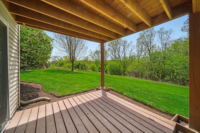 1468 W Remington Ln, Round Lake, IL 60073 - wooden deck with a yard
