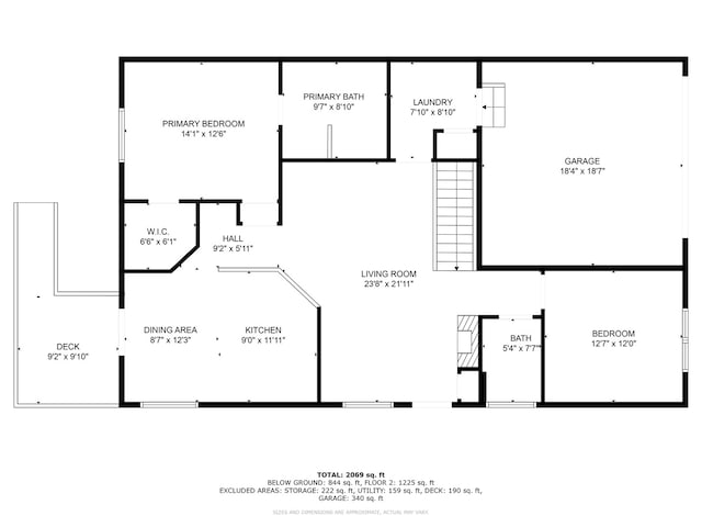 1468 W Remington Ln, Round Lake, IL 60073 - floor plan / room layout