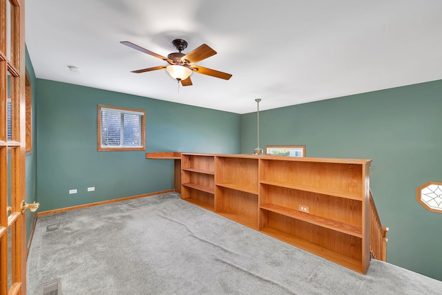 26437 W Deer Path, Channahon, IL 60410 - unfurnished bedroom featuring carpet flooring, baseboards, and a ceiling fan