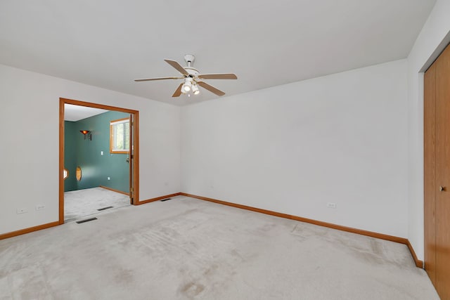 26437 W Deer Path, Channahon, IL 60410 - spare room with a ceiling fan, baseboards, and carpet floors