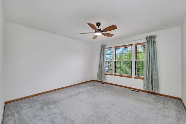 26437 W Deer Path, Channahon, IL 60410 - carpeted spare room featuring baseboards and a ceiling fan