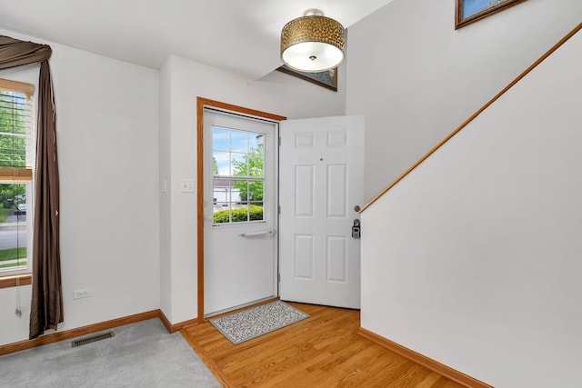 26437 W Deer Path, Channahon, IL 60410 - foyer entrance with baseboards and light wood-style flooring