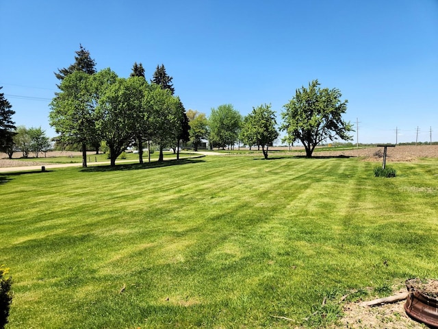 surrounding community with a yard