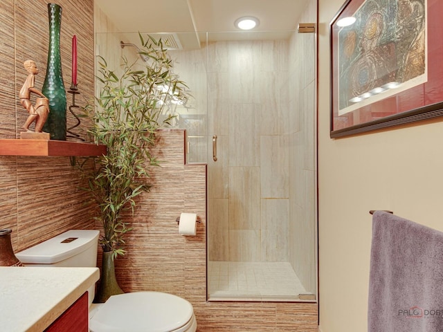 5 W Central Rd Unit 512, Mount Prospect, IL 60056 - bathroom with toilet, tiled shower, and vanity