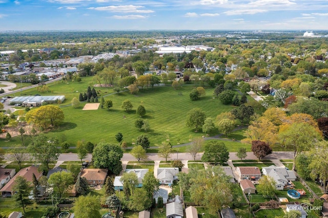 827 Lakewood Pl, Aurora, IL 60506 - aerial overview of property's location featuring nearby suburban area