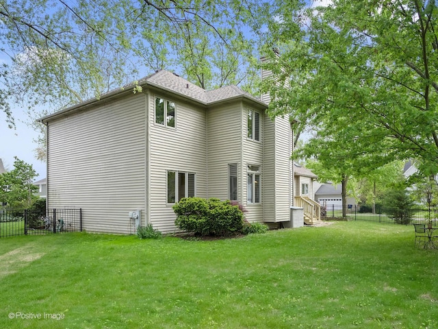 view of property exterior with a chimney