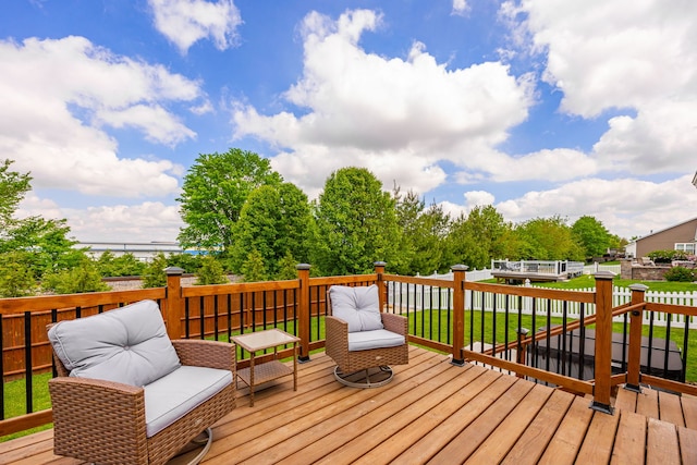 view of wooden terrace
