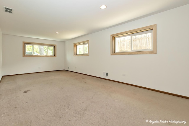 782 N Hainesville Rd, Round Lake, IL 60073 - carpeted empty room featuring baseboards and recessed lighting