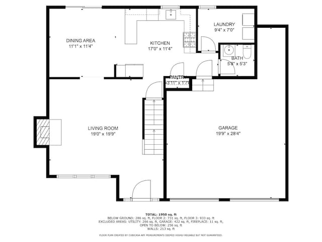 423 W Taylor St W, Dekalb, IL 60115 - view of room layout