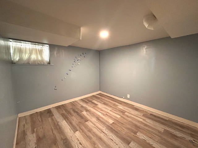 8020 S Mozart St, Chicago, IL 60652 - basement featuring wood finished floors and baseboards