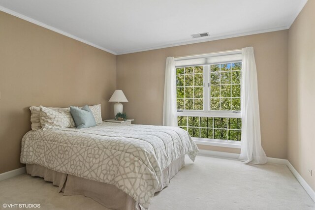 80 Gaelic Ct, Inverness, IL 60010 - bedroom featuring baseboards, carpet floors, and crown molding