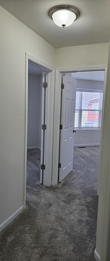858 Finley Dr, Aurora, IL 60504 - hall with carpet and baseboards