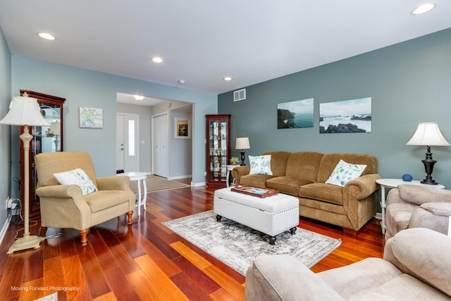 37 W Devon Ave, Glendale Heights, IL 60139 - living area with wood finished floors, recessed lighting, and baseboards
