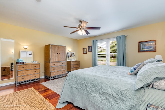 37 W Devon Ave, Glendale Heights, IL 60139 - bedroom with wood finished floors and a ceiling fan
