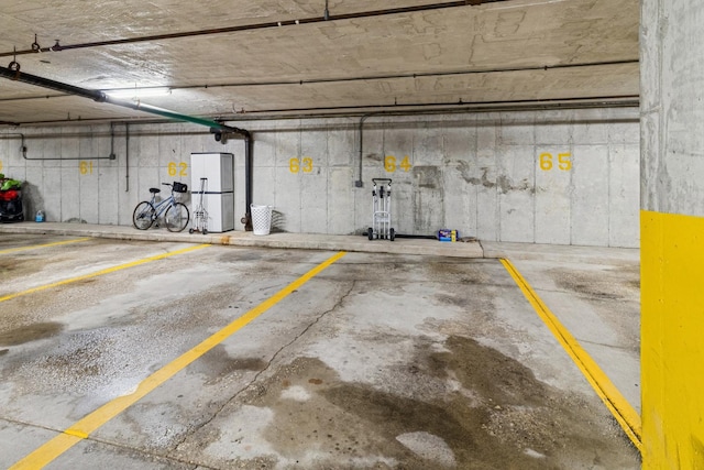 711 S River Rd Unit 503, Des Plaines, IL 60016 - parking deck featuring freestanding refrigerator