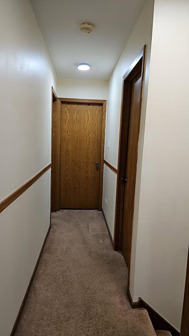 9230 Hartwood Ct Unit 1404, Orland Park, IL 60462 - hallway featuring light carpet and baseboards