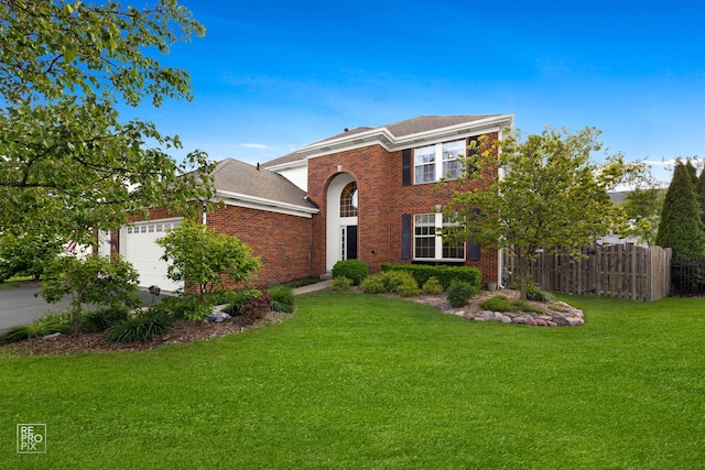 24001 W Walnut Cir, Plainfield, IL 60585 - view of front of home featuring a garage and brick siding