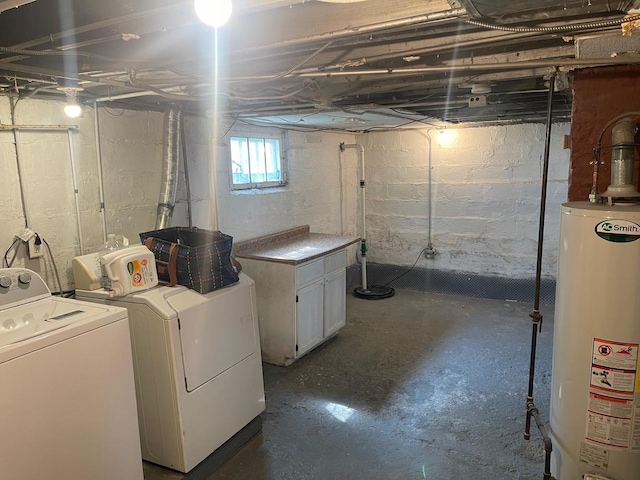 244 N 7th Ave, Kankakee, IL 60901 - basement with water heater and washing machine and dryer