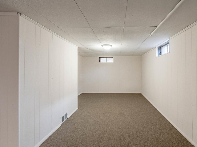 191 Juneway Ter, Lake Bluff, IL 60044 - below grade area featuring carpet and a drop ceiling