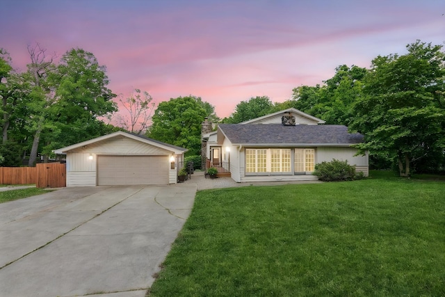 12811 S 82nd Ct, Palos Park, IL 60464 - single story home featuring a garage and a chimney