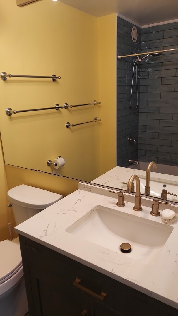 345 N La Salle Dr Unit 3305, Chicago, IL 60654 - full bathroom with toilet, vanity, and a shower