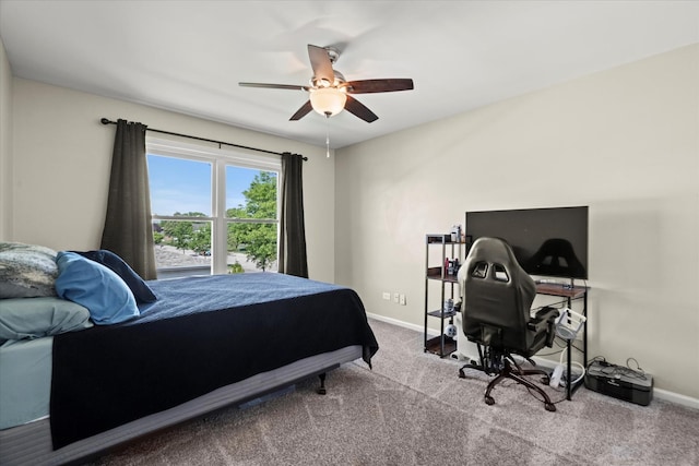 1809 Pembrook Ct, Plainfield, IL 60586 - carpeted bedroom featuring baseboards and ceiling fan