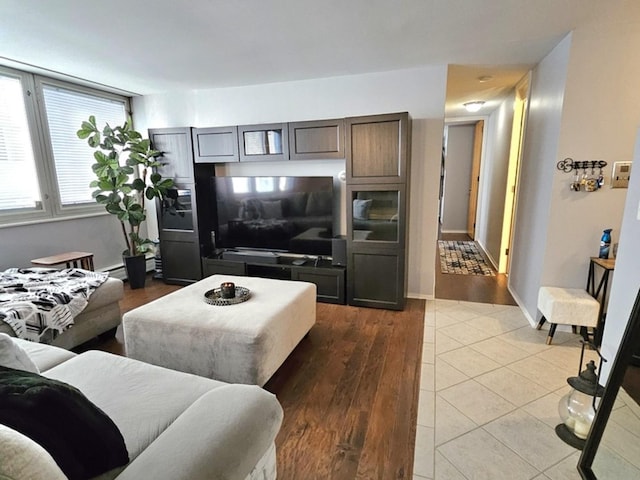 7251 Randolph St Unit C5, Forest Park, IL 60130 - living area featuring light wood-style floors and baseboards