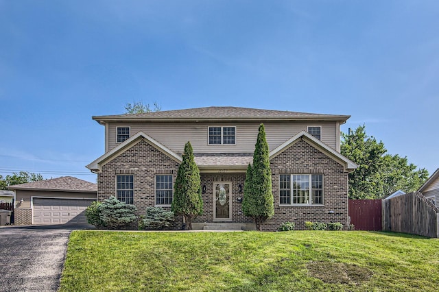15157 Hilltop Ct, Orland Park, IL 60462 - traditional home featuring brick siding and a garage