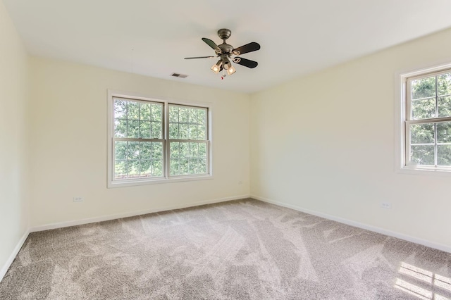 15157 Hilltop Ct, Orland Park, IL 60462 - carpeted empty room featuring baseboards and a ceiling fan