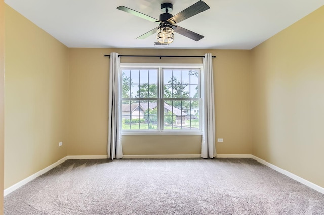 15157 Hilltop Ct, Orland Park, IL 60462 - unfurnished room with carpet and a ceiling fan