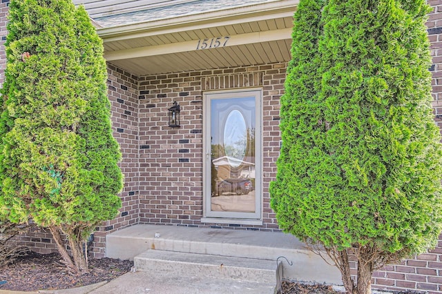 15157 Hilltop Ct, Orland Park, IL 60462 - property entrance featuring brick siding