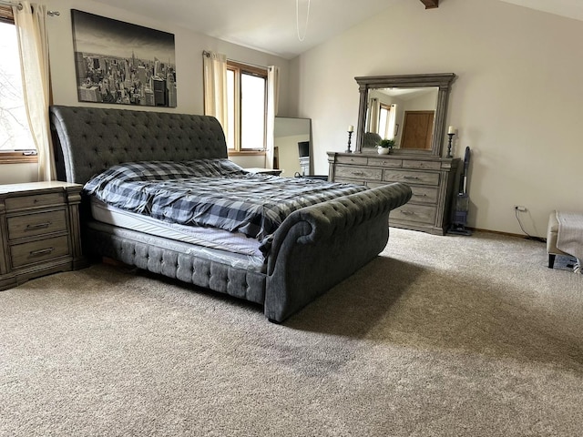 11224 Marley Brook Ct, Orland Park, IL 60467 - bedroom with light colored carpet and vaulted ceiling