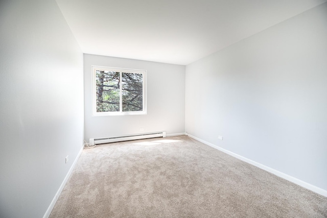922 E Old Willow Rd Unit 204, Prospect Heights, IL 60070 - carpeted spare room featuring baseboard heating and baseboards