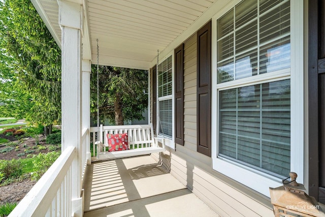 balcony with covered porch