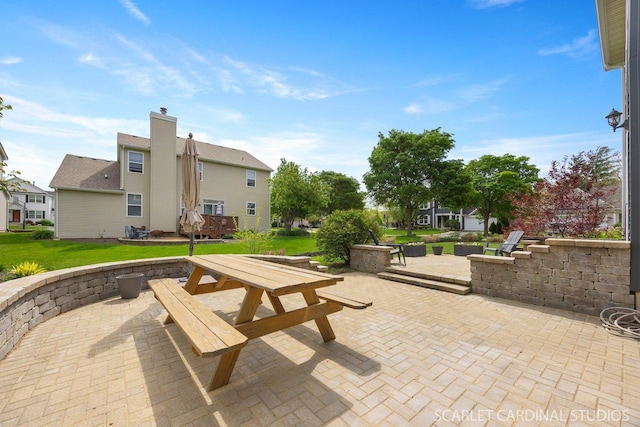 700 Wilmore Dr, Oswego, IL 60543 - view of home's community with a patio area, a residential view, a yard, and a wooden deck