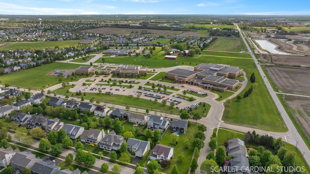 700 Wilmore Dr, Oswego, IL 60543 - aerial view of property and surrounding area with nearby suburban area