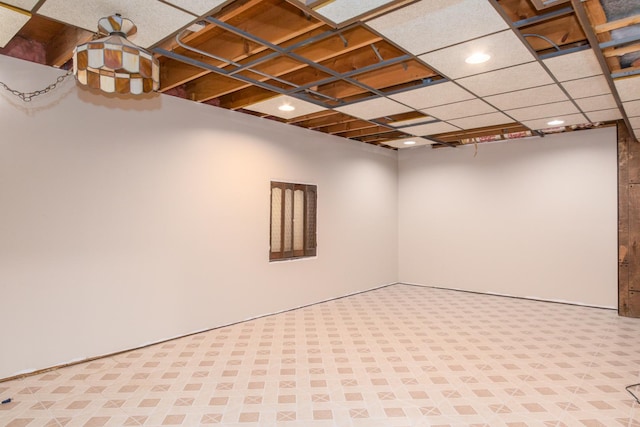 12 James Dr, Westmont, IL 60559 - finished basement with recessed lighting