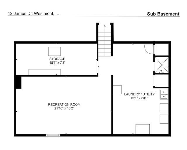 12 James Dr, Westmont, IL 60559 - floor plan / room layout