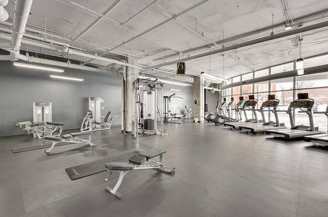 view of gym