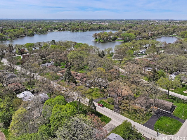 1291 Banbury Rd, Mundelein, IL 60060 - aerial view of property's location with a large body of water