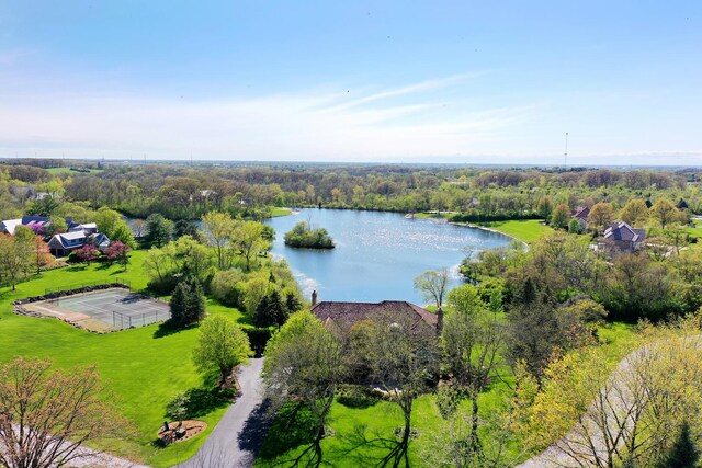 15521 S Mallard Ln, Homer Glen, IL 60491 - bird's eye view of a large body of water and a heavily wooded area