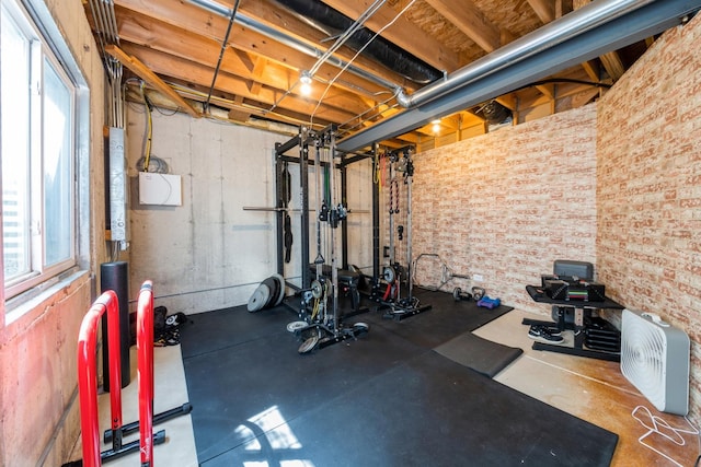 view of exercise area