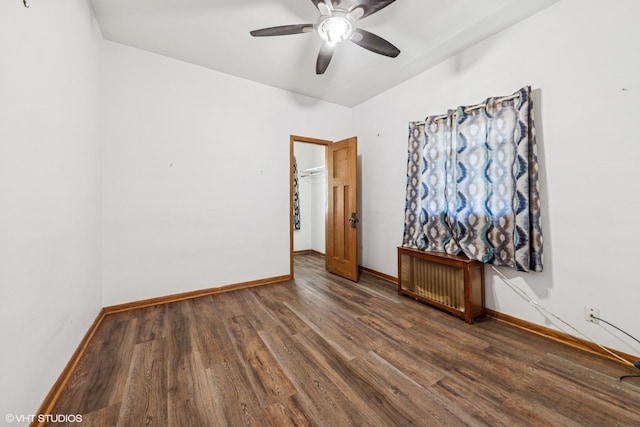 1535 S 56th Ct, Cicero, IL 60804 - unfurnished room with wood finished floors and a ceiling fan